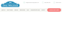 Tablet Screenshot of charlestondogwalker.com